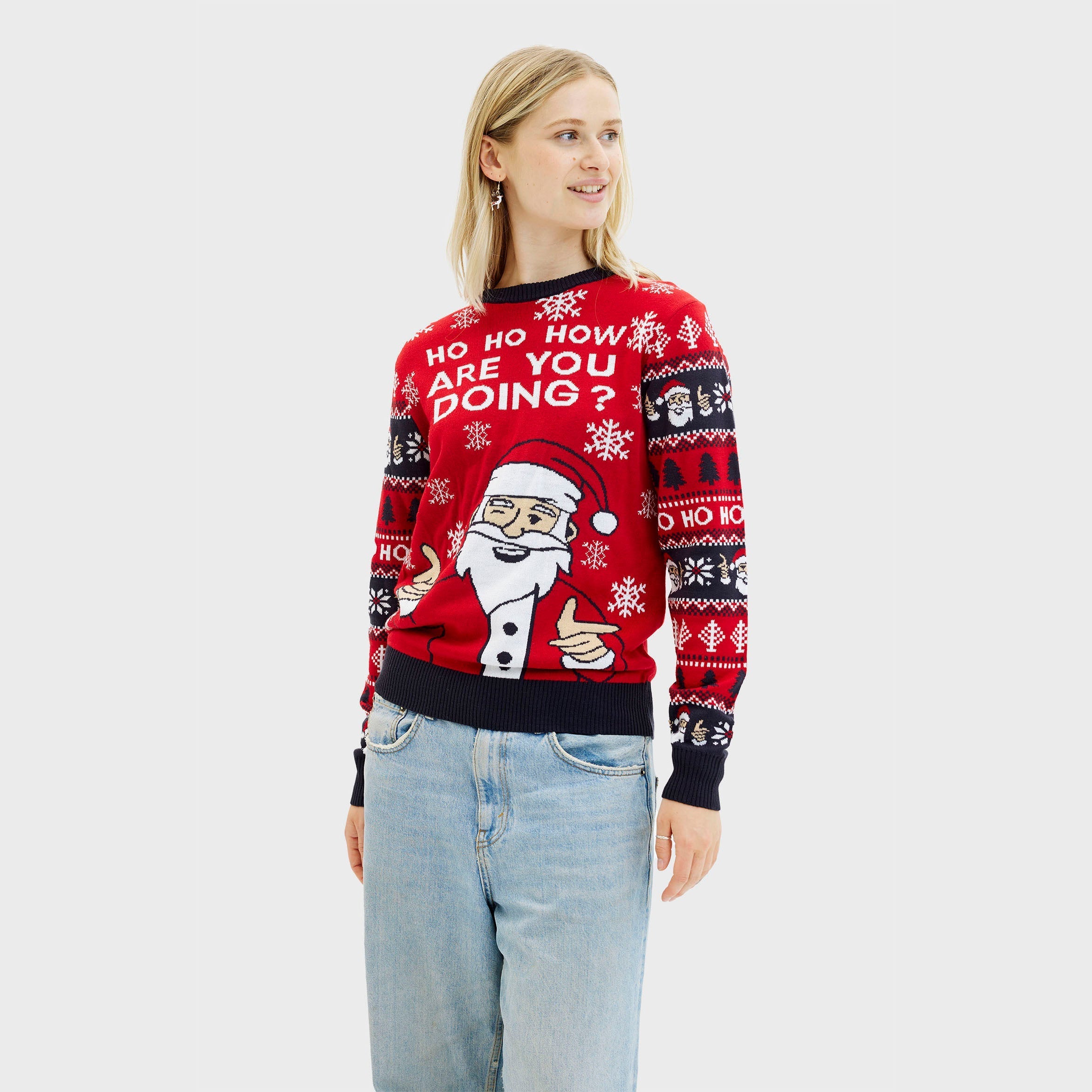 Ho ho how you doin' Weihnachtspullover - Damen